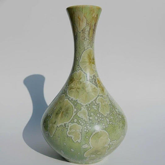 The Sage Crystalline Teardrop Ceramic Vase
